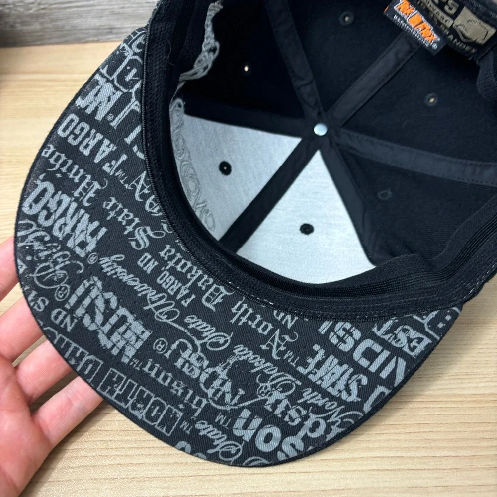 North Dakota State‎ University Hat Cap Fitted Black One Size Flex Graffiti Y2K